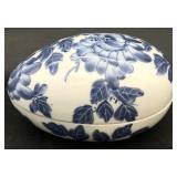 Maitland Smith? Chinoiserie Porcelain Egg Trinket