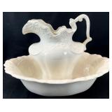 Vintage Ceramic Pitcher & Wash Basin