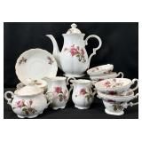 Vintage Floral Porcelain Tea Set