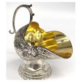 Vintage Silver Plate Sugar Scuttle