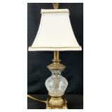 Small Crackle Glass Table Lamp