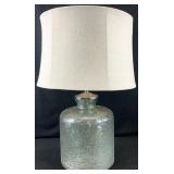 Mottled Iridescent Finish Glass Table Lamp
