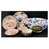 Vintage Asian Hand Painted Dishes