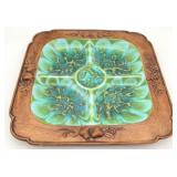Vintage Treasure Craft Divided Ceramic Dish
