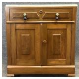 Antique Walnut Marble Top Chest