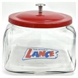 Vintage Style Lance Crackers Glass Counter Jar
