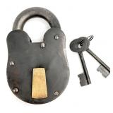 Decorative Metal Lock & Skeleton Keys