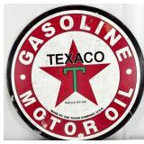 Vintage Style Texaco Round Metal Advertising Sign