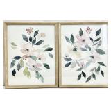 2 Floral Watercolor Framed Art Prints