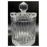 Ribbed Crystal Biscuit Jar