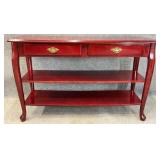 Mahogany Tone Console Table