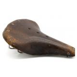 Vtg Brooks Leather Bicycle Saddle