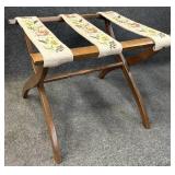 Needlepoint Luggage Rack