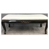 Chinoiserie Black Lacquer Bench