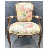 French Provincial Floral Arm Chair