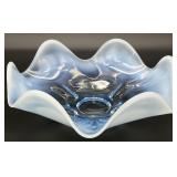 Duncan & Miller Canterbury Blue Opalescent Glass