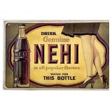 Vintage NEHI Beverages Soda Cardboard Advertising