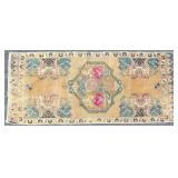 1.9 x 3.11 Vintage HandmadeTurkish Oushak Rug