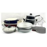 Asst Kitchen Pots, Pans, Baking Dishes & More