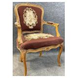 French Needlepoint Arm Chair