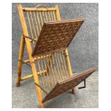 Folding Bamboo Magazine Rack