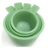 Jadeite Green Vintage Style Measuring Cups