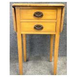 Drop Leaf 2 Drawer End Table
