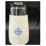 CorningWare Blue Cornflower 9-Cup Percolator