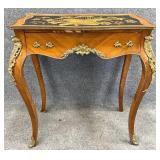 Ornate Italian Inlaid One Drawer Stand