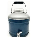1950s Blue Porcelain Lined Thermos Cooler