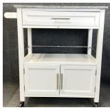 Stone Top Kitchen Island Cart