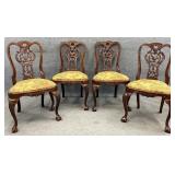 Four Mahogany Chippendale Chairs