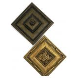2 Small Architectural Style Wall Plaques