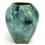 Antique Brush McCoy Green Onyx Art Pottery Vase