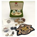 Vintage Harley Davidson Pin, Cufflinks & More