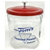 Vintage Style Tom's Peanuts Glass Counter Jar