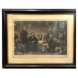 1866 Engraving, First Reading of the Emancipation