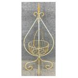 Wrought Iron Hanging Basket Planter