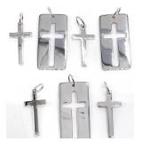 Sterling Silver Cross Necklace Pendants