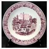 Large Victorian Style Townscape Scene Charger