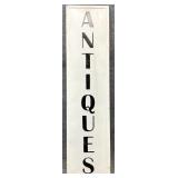 Antiques Metal Sign