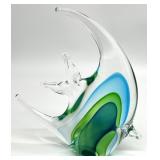 Blown Art Glass 8 ' Fish Sculpture