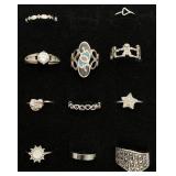Group Costume Jewelry Rings