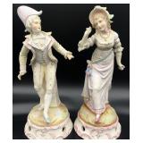 2 German Bisque Porcelain Figures