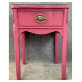 One Drawer Painted End Table