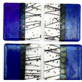 4pc Art Glass Beverage Coasters