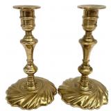 Pair 7 ' Brass Candlesticks