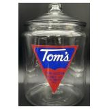 Large Tom's Peanut Glass Counter Jar