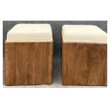 Pair New Union Home Stein Ottomans