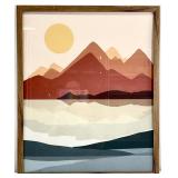 Southwestern Landscape Silhouette Art Print
